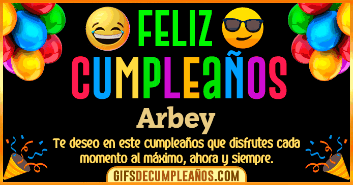 Feliz Cumpleaños Arbey